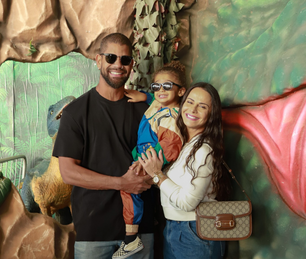 Viviane Araujo, Guilherme Militão E O Filho