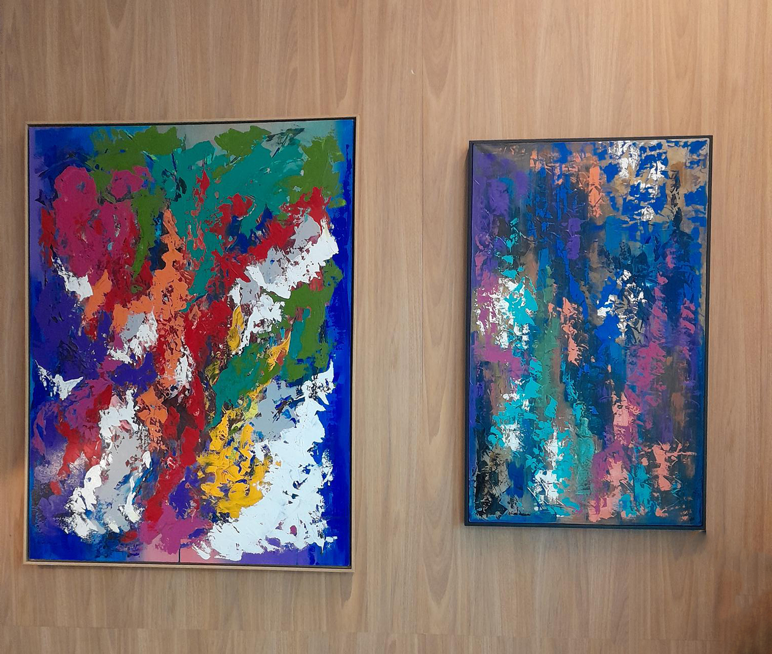 A arte abstrata de  Elias Lopes na galeria Omar de Albuquerque