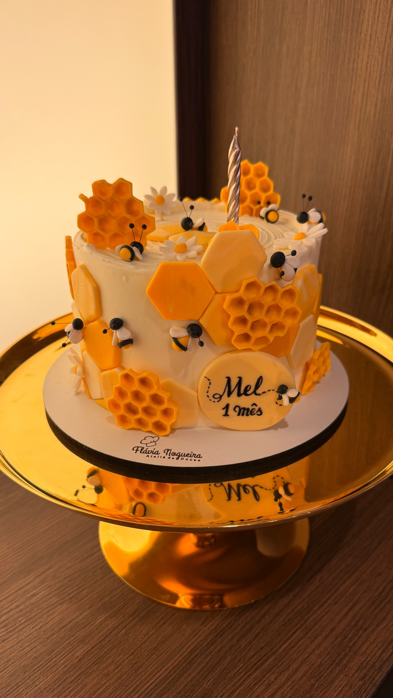 Bolo Do Primeiro Mesversário De Mel, Filha De Neymar Jr E Bruna Biancardi