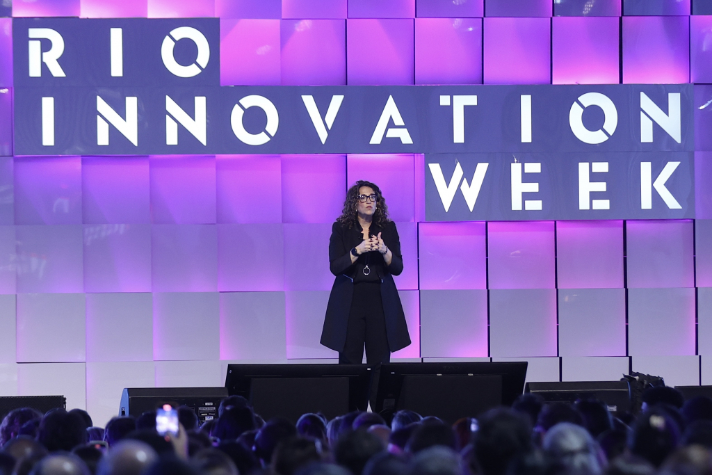 Amy Webb no Rio Innovation Week 2025. Fotos: Roberto Filho / Brazil News