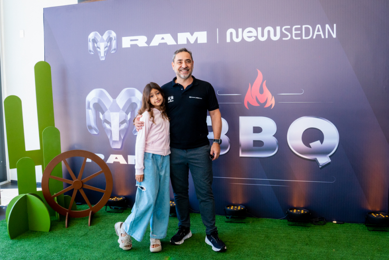 Velocidade e Sabor - BBQ RAM agita a Newsedan com test drive, música e churrasco