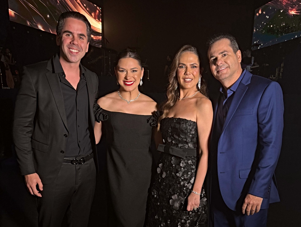 Alfredo e Ticiana Lima participam de elegante megafesta realizada em Goiânia