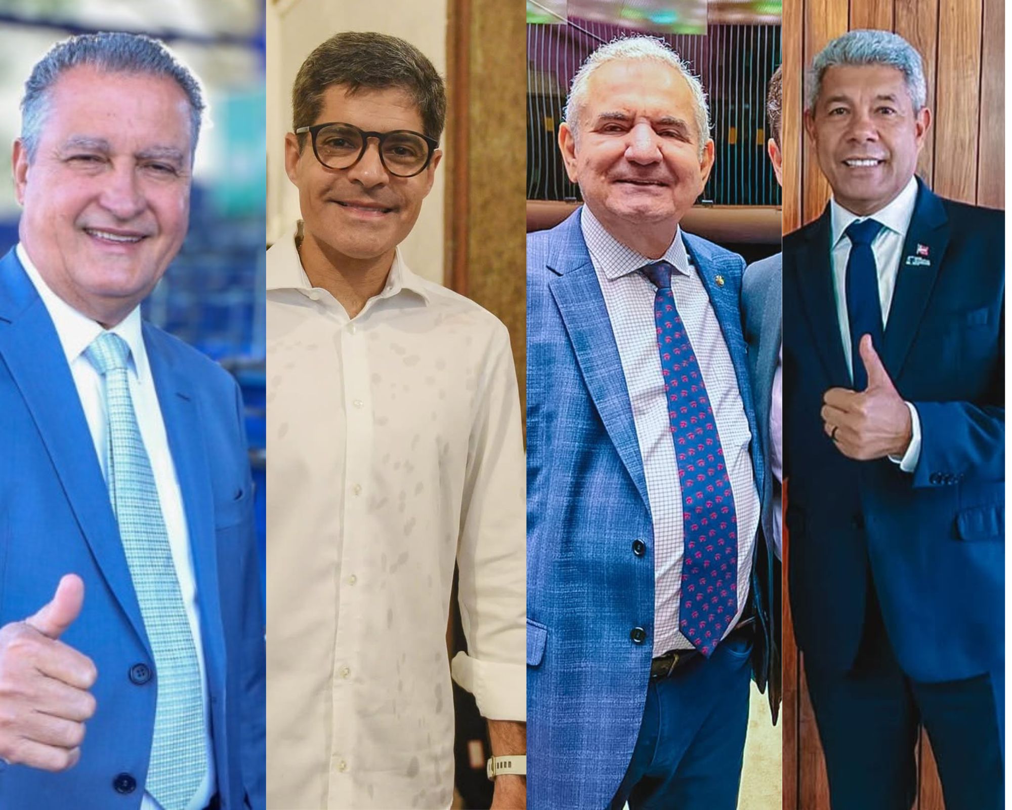 Pesquisa aponta  ACM Neto e Jerônimo lado a lado pelo governo; Rui Costa lidera para o Senado