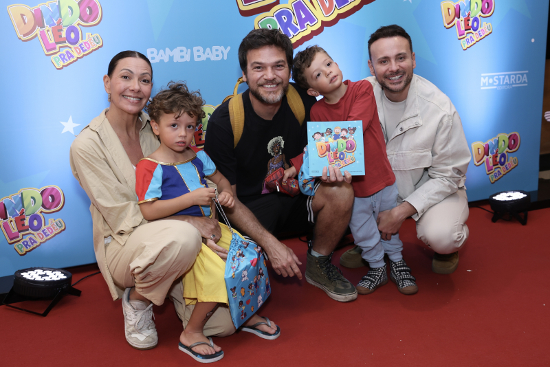 diversão em Família - Sábado de cinema: pré-estreia de “Dindo Léo pra Dedéu” reúne celebridades e seus filhos no Rio