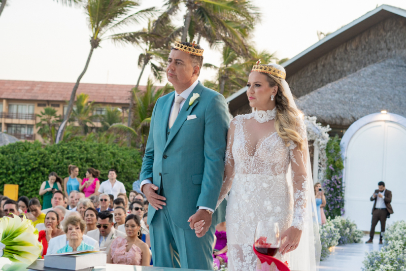 Sessão Wedding - Cassia Duran e Junior Vieira dizem “sim” em cerimônia no Beach Park