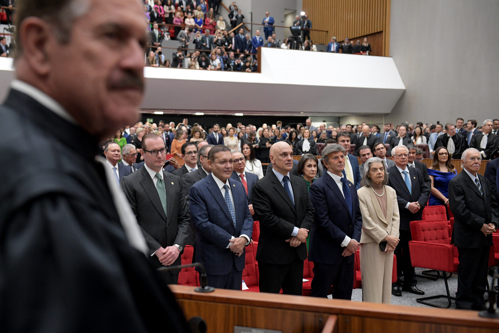 Ministros Do Stf Na Cerimônia De Posse Dos Novos Ministros Do Stj
