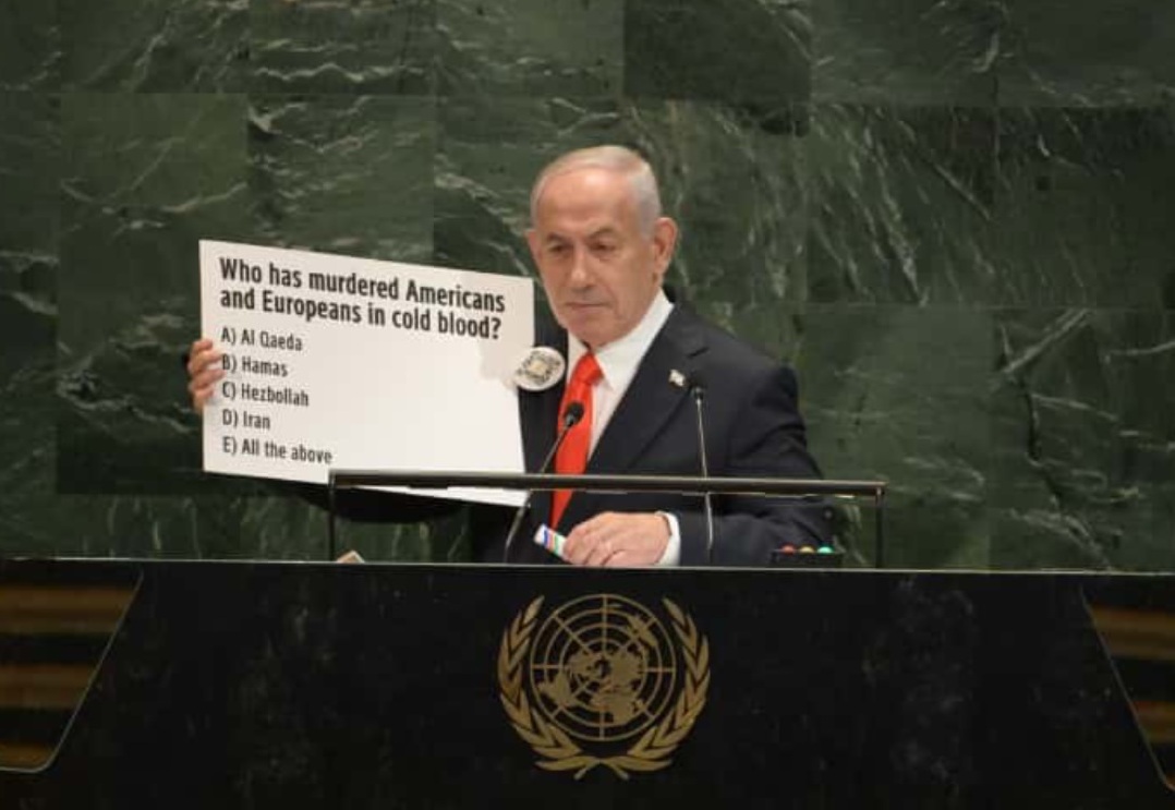 Primeiro-ministro de Israel pede apoio global, mas delegações saem em protesto