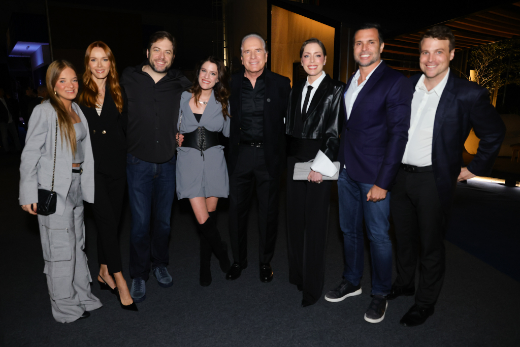 Roberto Justus Com Os Filhos Fabiana, Rafa, Ricardo, Luiza E Genros