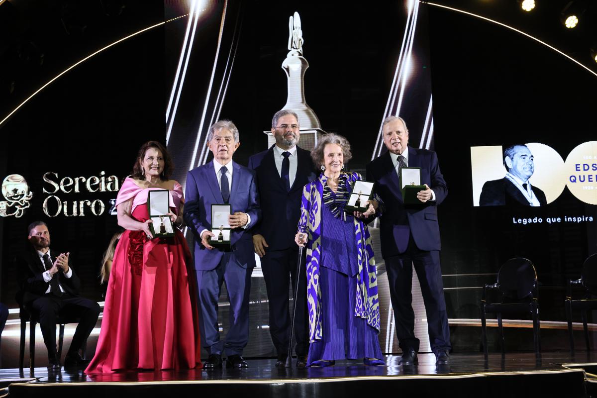 Troféu Sereia de Ouro 2025 presta homenagem a Adriana Forti, Guiomar Marinho, Oto de Sá Cavalcante e Tasso Jereissati
