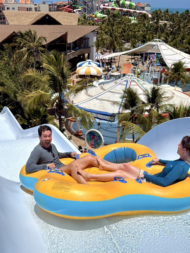 Marcos Veras E Família No Aqua Park