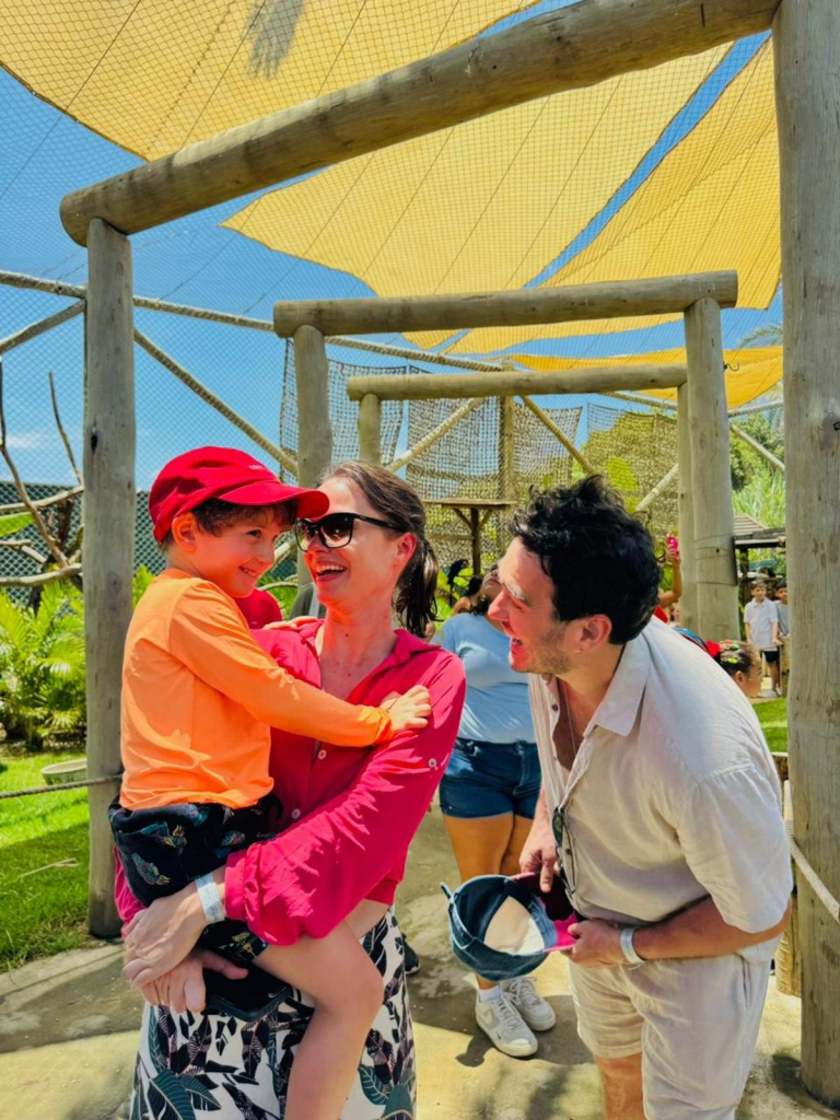 Marcos Veras E Família No Parque Arvorar