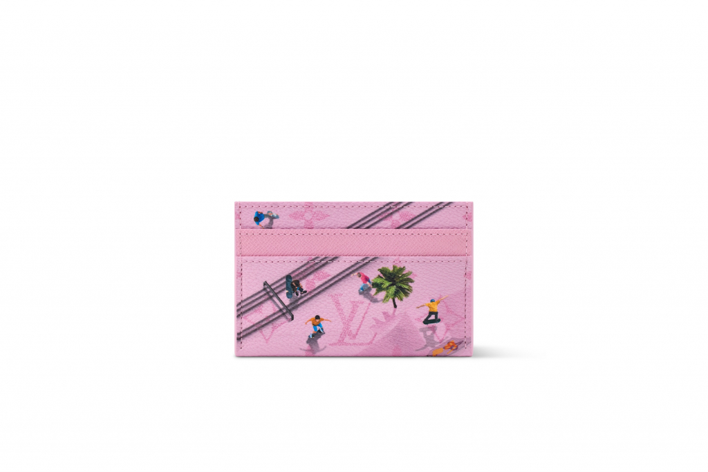 Porta Cartão Skateboard Rosa