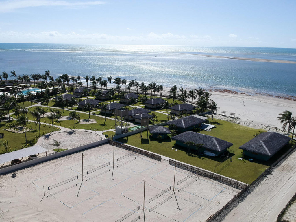 Quadras De Beach Tênis No Complexo Jaguaribe Lodge Jaguaríndia Village