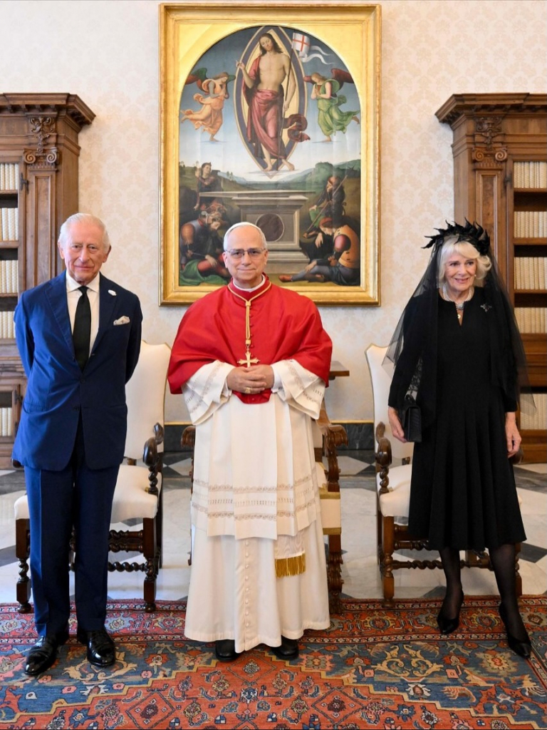 Rei Charles Iii, Papa leão Xiv E A Rainha Camilla (2)