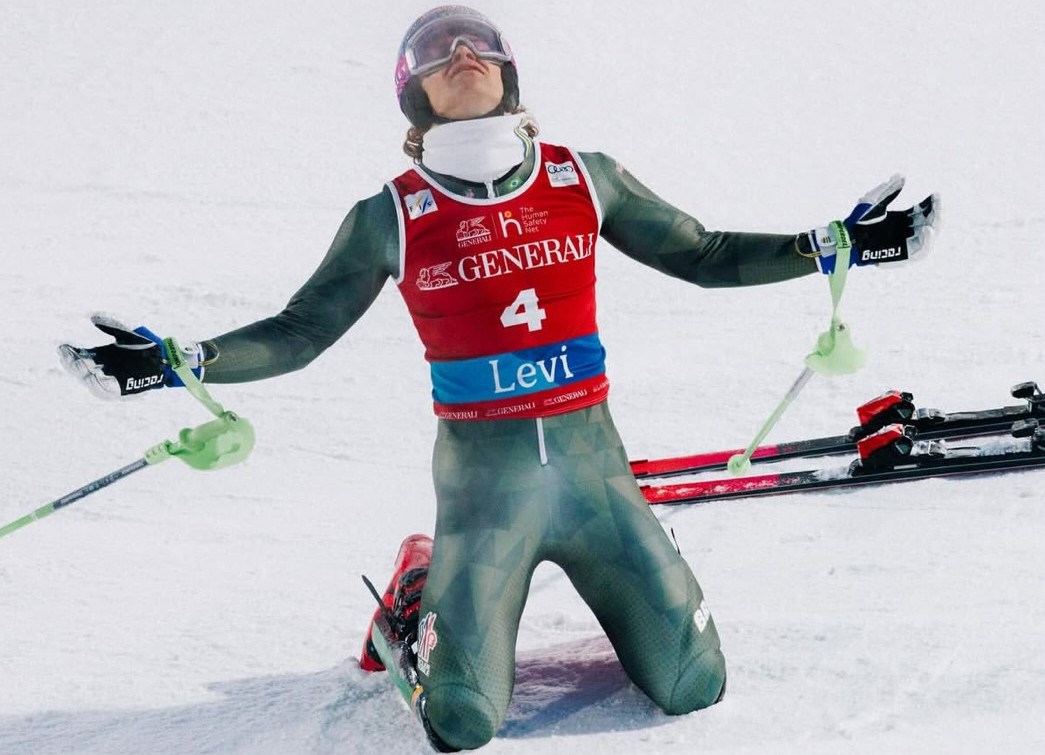 Lucas Pinheiro conquista título inédito para o Brasil e brilha na Copa do Mundo de esqui alpino