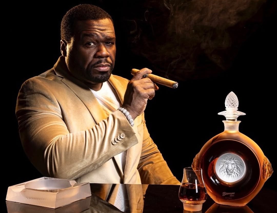 50 Cent apresenta conhaque de US$ 25 mil criado em parceria com a Lalique