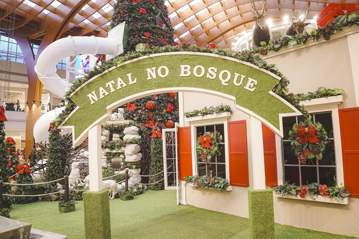 Decoração natalina do Iguatemi Bosque reúne tobogã gigante, gira-gira e uma série de atrações gratuitas