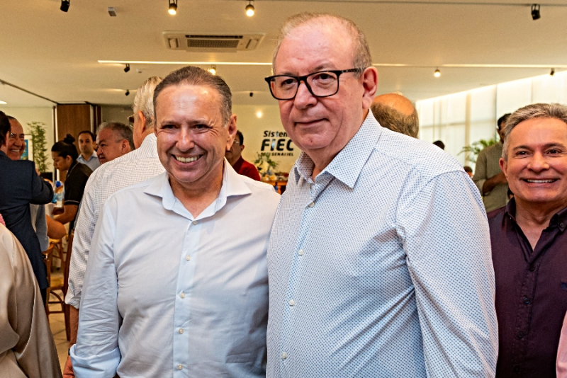 DUPLA COMEMORAÇÃO - Ricardo Cavalcante e Edgar Gadelha celebram aniversário em prestigiado almoço na FIEC