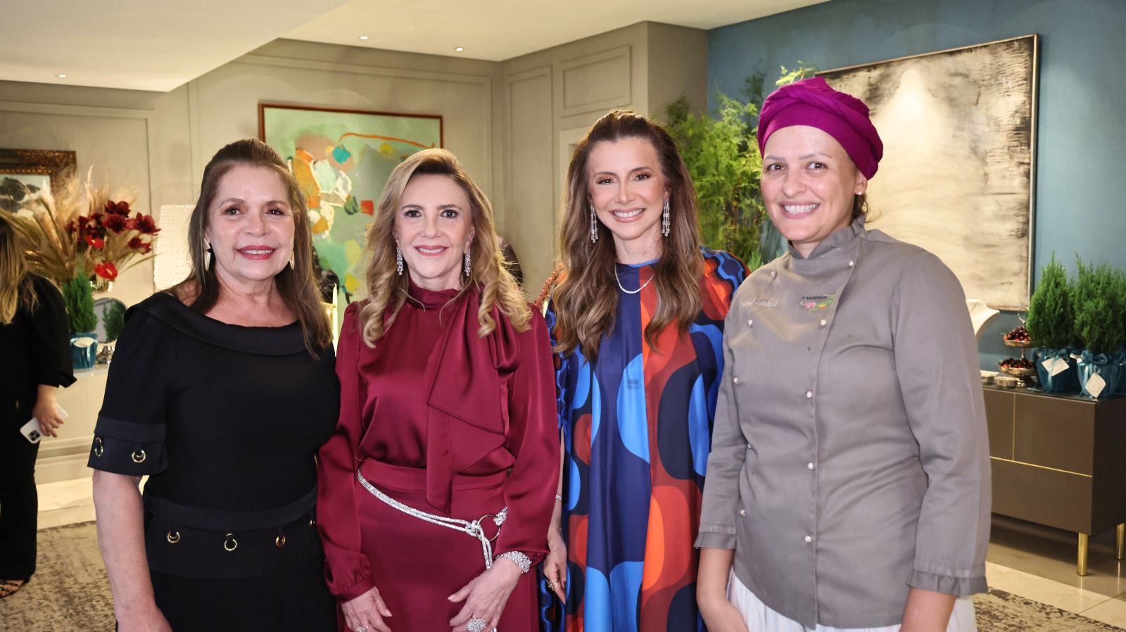 Dora Andrade, Graça Dias Branco, Emilia Buarque E A Chef Liliane Pereira