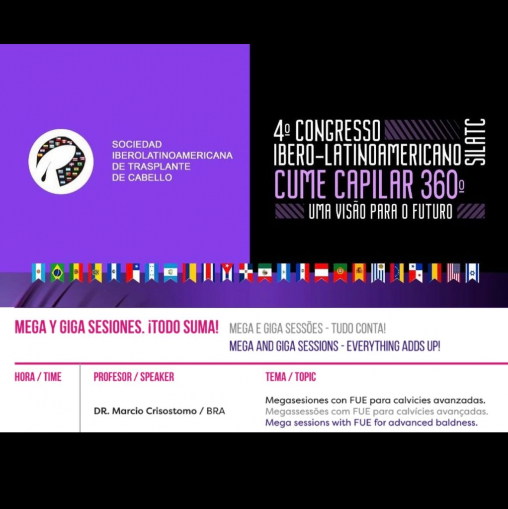 Dr. Márcio Crisóstomo Integrou A Programação Do 4º Congresso Ibero Latinoamericano De Transplante Capilar