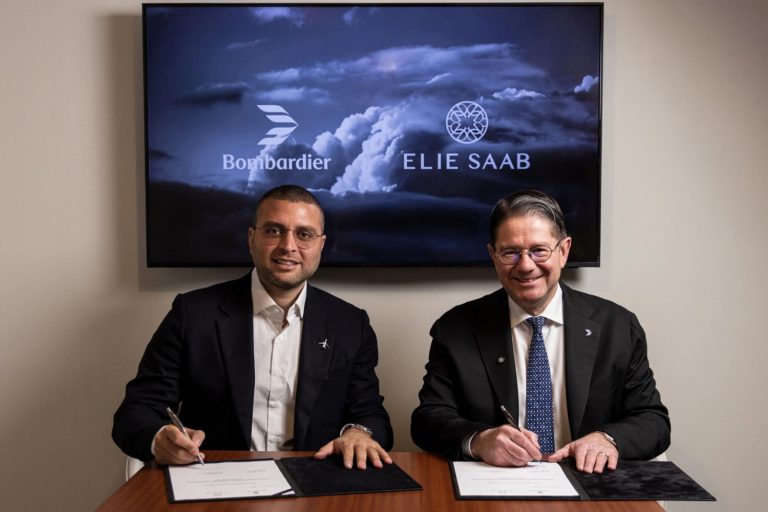 Elie Saab Junior, Vice Presidente E Gerente Geral Do Grupo Elie Saab, E Eric Martel, Presidente E Ceo Da Bombardier