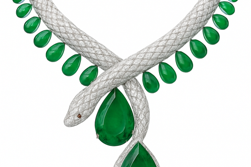 Colar Cartier em forma de cobra