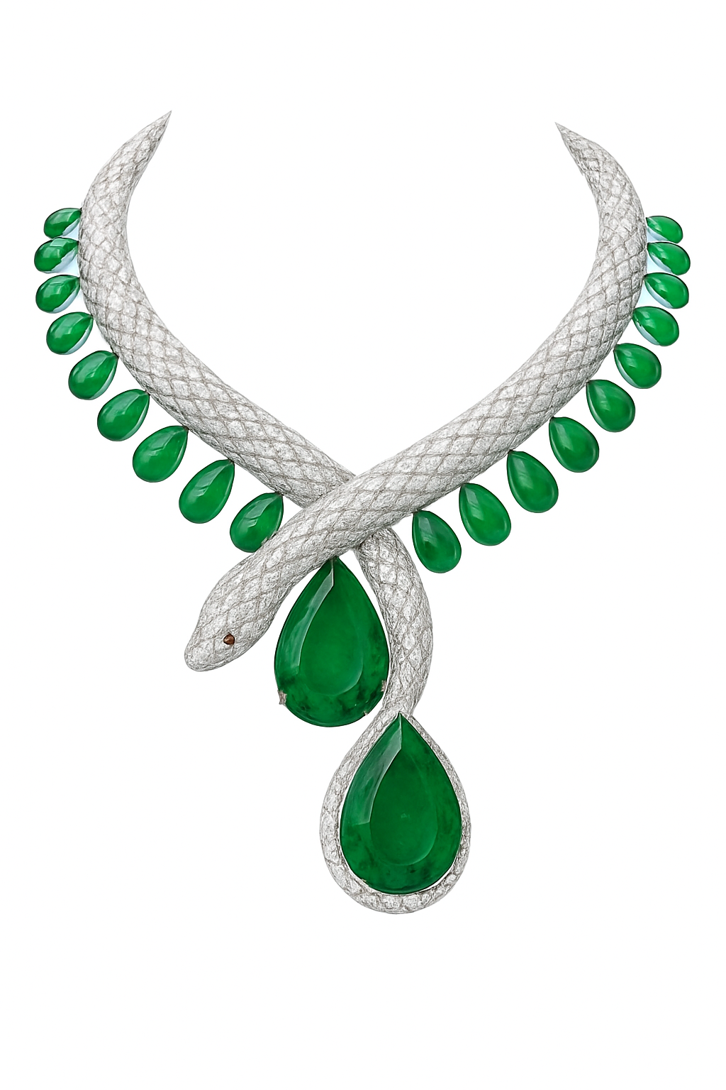 Colar Cartier em forma de cobra