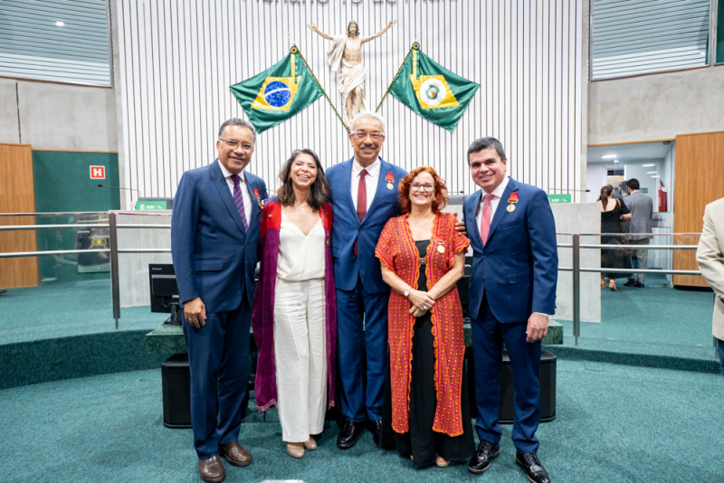 Chagas Vieira e Heraldo Pereira são agraciados com a Medalha Perboyre e Silva em cerimônia na Alece