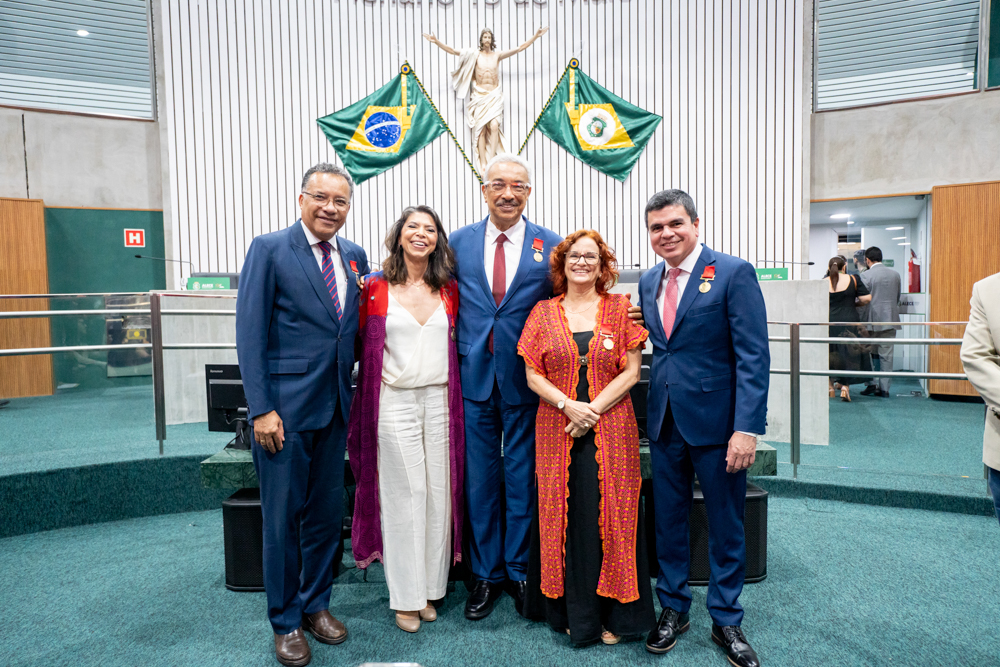 Chagas Vieira e Heraldo Pereira são agraciados com a Medalha Perboyre e Silva em cerimônia na Alece