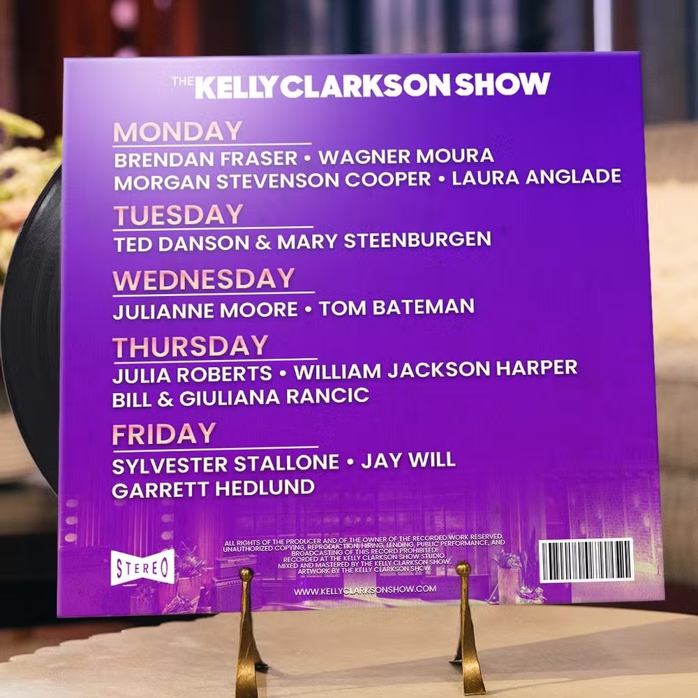 Lineup Da Semana No The Kelly Clarkson Show, Que Abre A Segunda Feira Com Participação De Wagner Moura