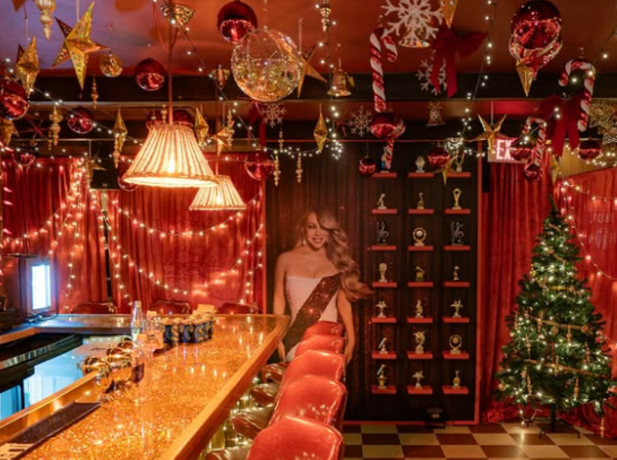 Bar temático inspirado em Mariah Carey retorna ampliado e vira atração festiva nos EUA