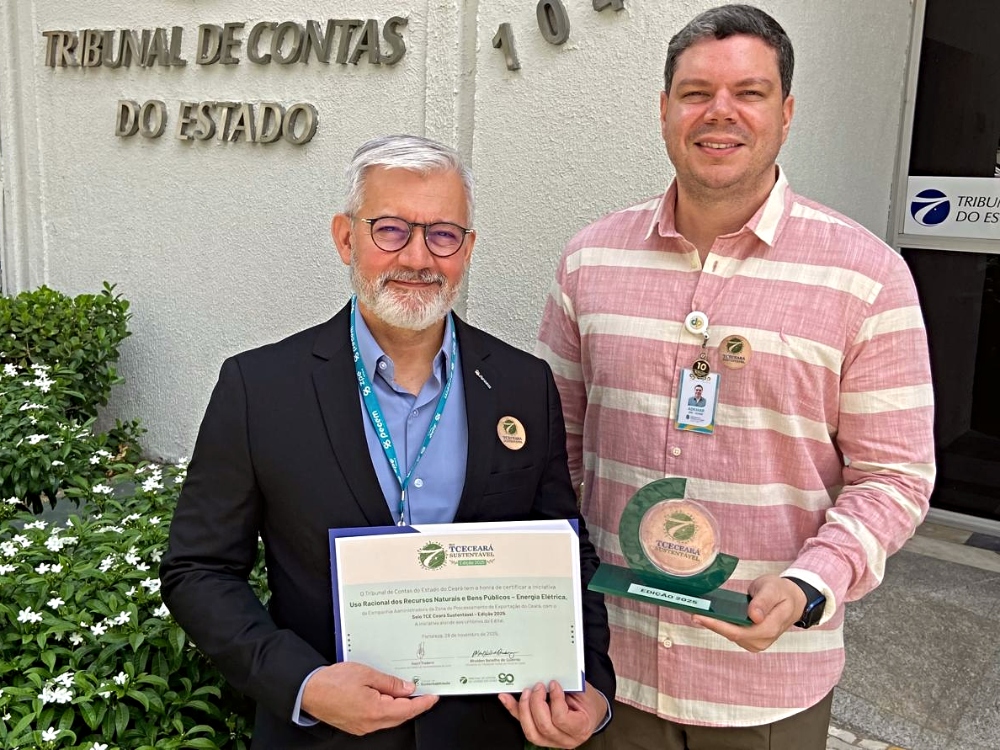 ZPE Ceará fortalece sua reputação global com o quinto Selo TCE Ceará Sustentável