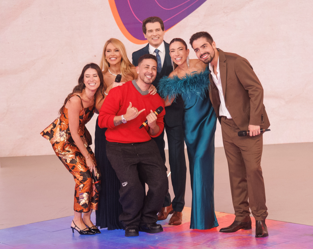 Patrícia, Virginia, Carlinhos Maia, João Silva, Celso Portiolli E Rebeca Abravanel