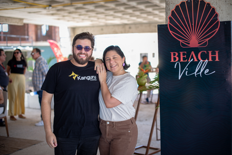 Lyfestile litorâneo - Dias de Sousa e F.Brasil apresentam o conceito do Beach Ville durante encontro no Porto das Dunas
