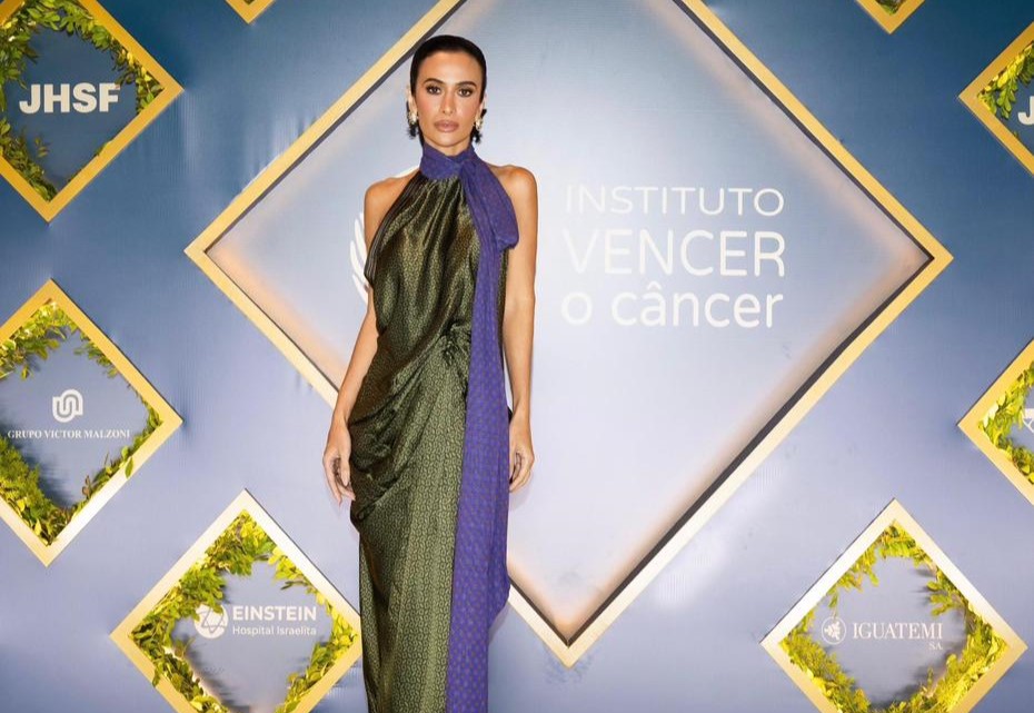 Silvia Braz participa de jantar beneficente do Instituto Vencer o Câncer