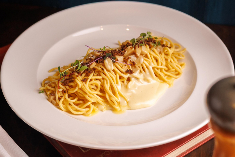 Tagliolini Con Fonduta Di Grana Al Tartufo, Um Dos Pratos Participantes Da Semana Da Cozinha Italiana No Mundo 2025