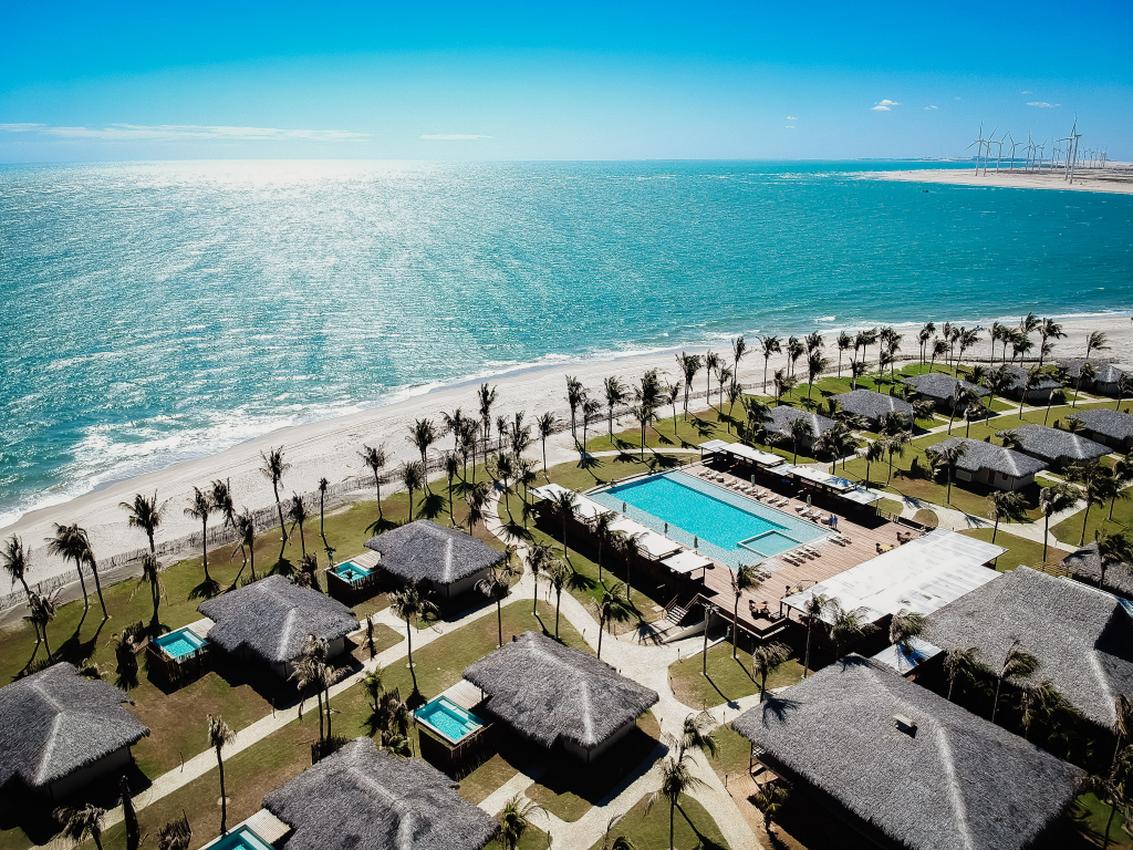 Vista Aérea Da Piscina Do Jaguaríndia Village