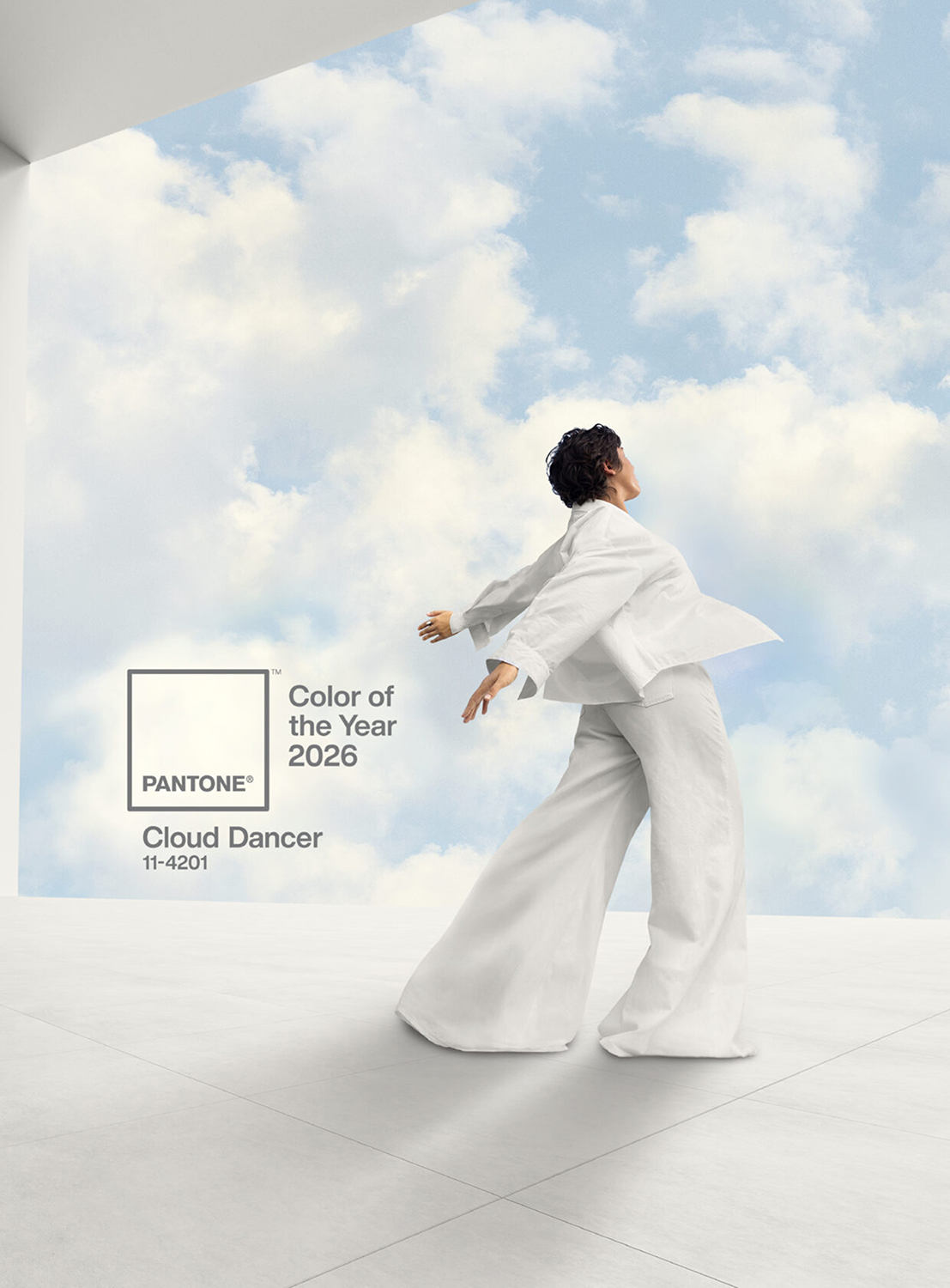 Cloud Dancer (Branco), é a cor de 2026 da Pantone