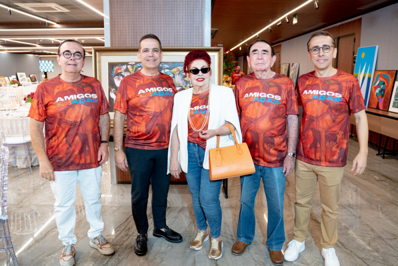 Arte solidária - Leilão Amigos em Ação movimenta tarde solidária no Hotel Gran Marquise