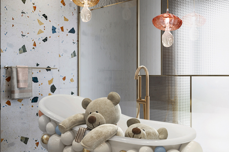 Banheira lúdica escultural