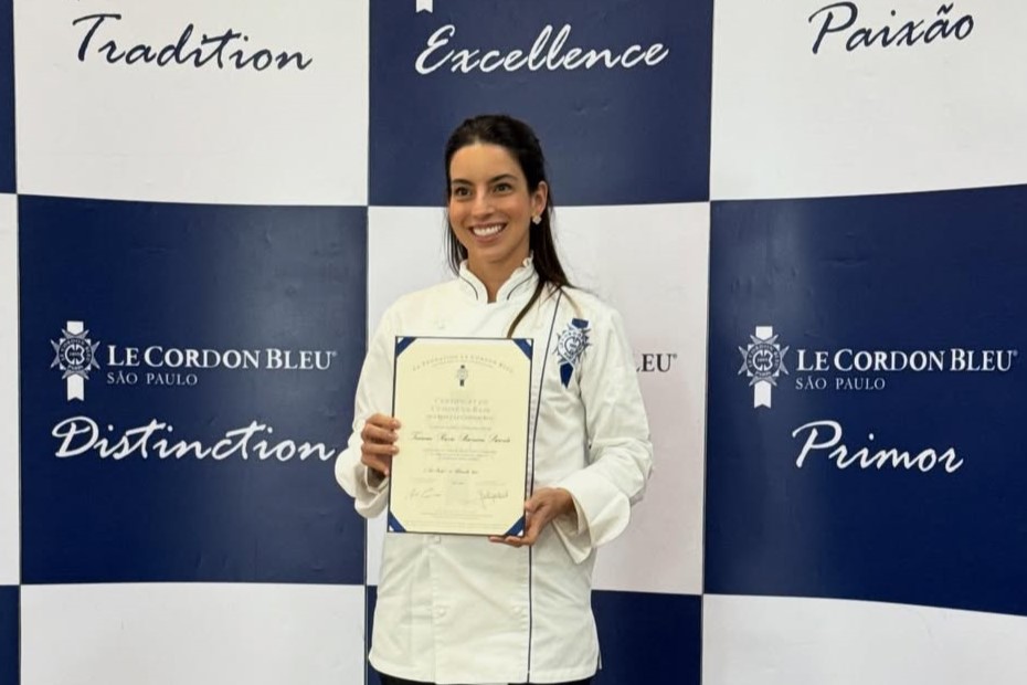 Ticiana Barreira conclui curso na Le Cordon Bleu São Paulo