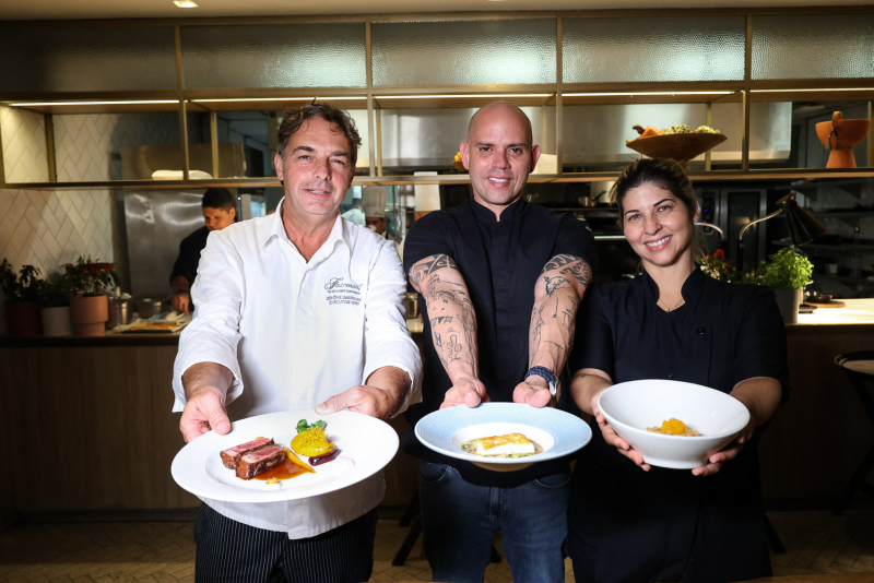 Chef Jérôme Dardillac , Chef Fabricio Lemos, Chef Lisiane Arouca