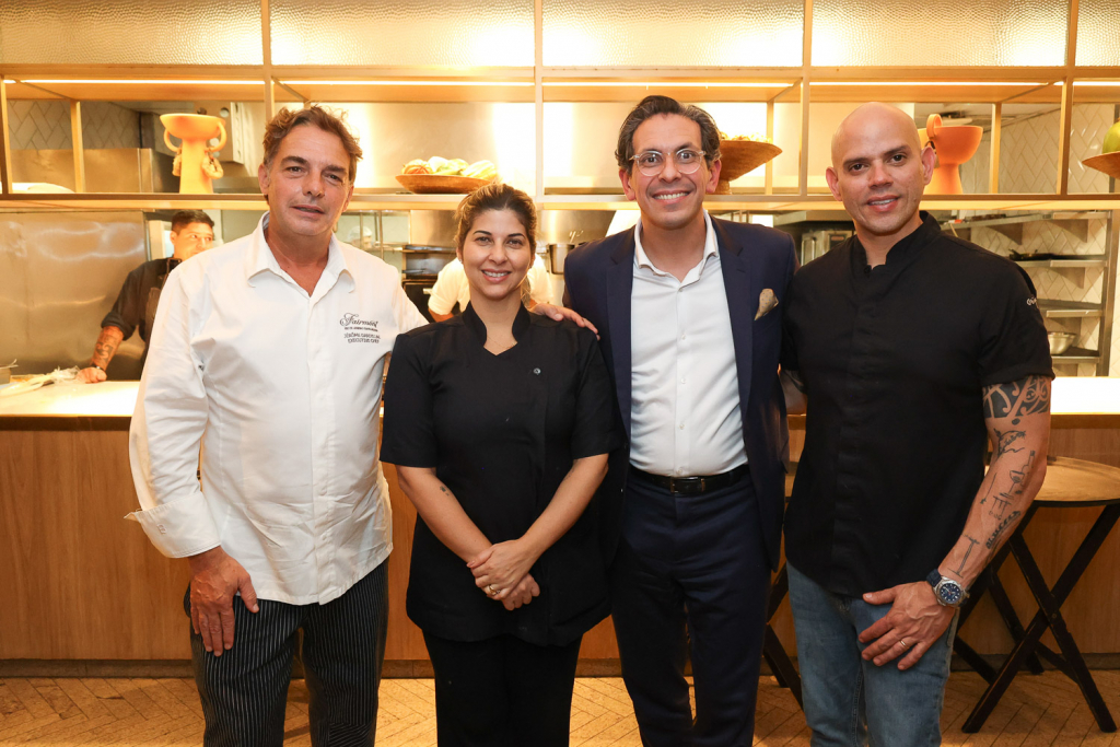 Chef Jérôme Dardillac , Chef Lisiane Arouca, Netto Moreira E Chef Fabricio Lemos