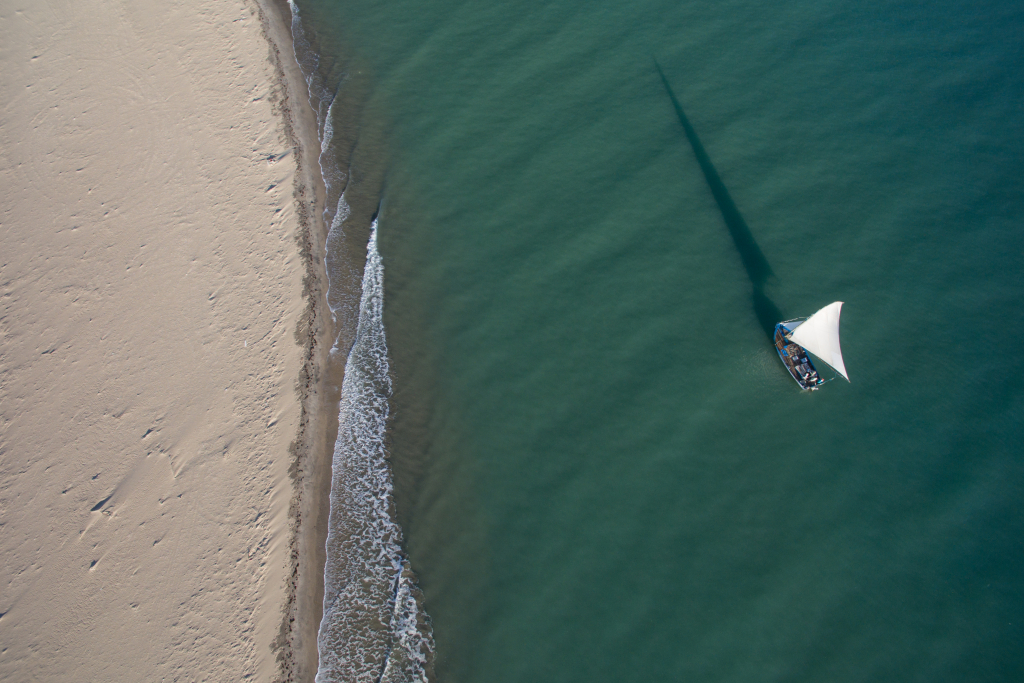Encontro Do Rio Jaguaribe Com O Mar