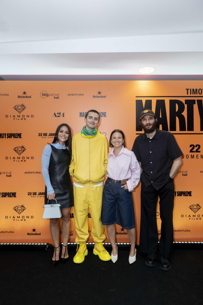 Giullia Buscacio, Timothée Chalamet, Bianca Comparato E Josh Safdie