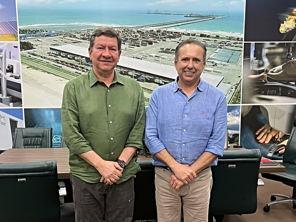 Lúcio Gomes debate ações do Porto de Fortaleza com Domingos Filho na SDE