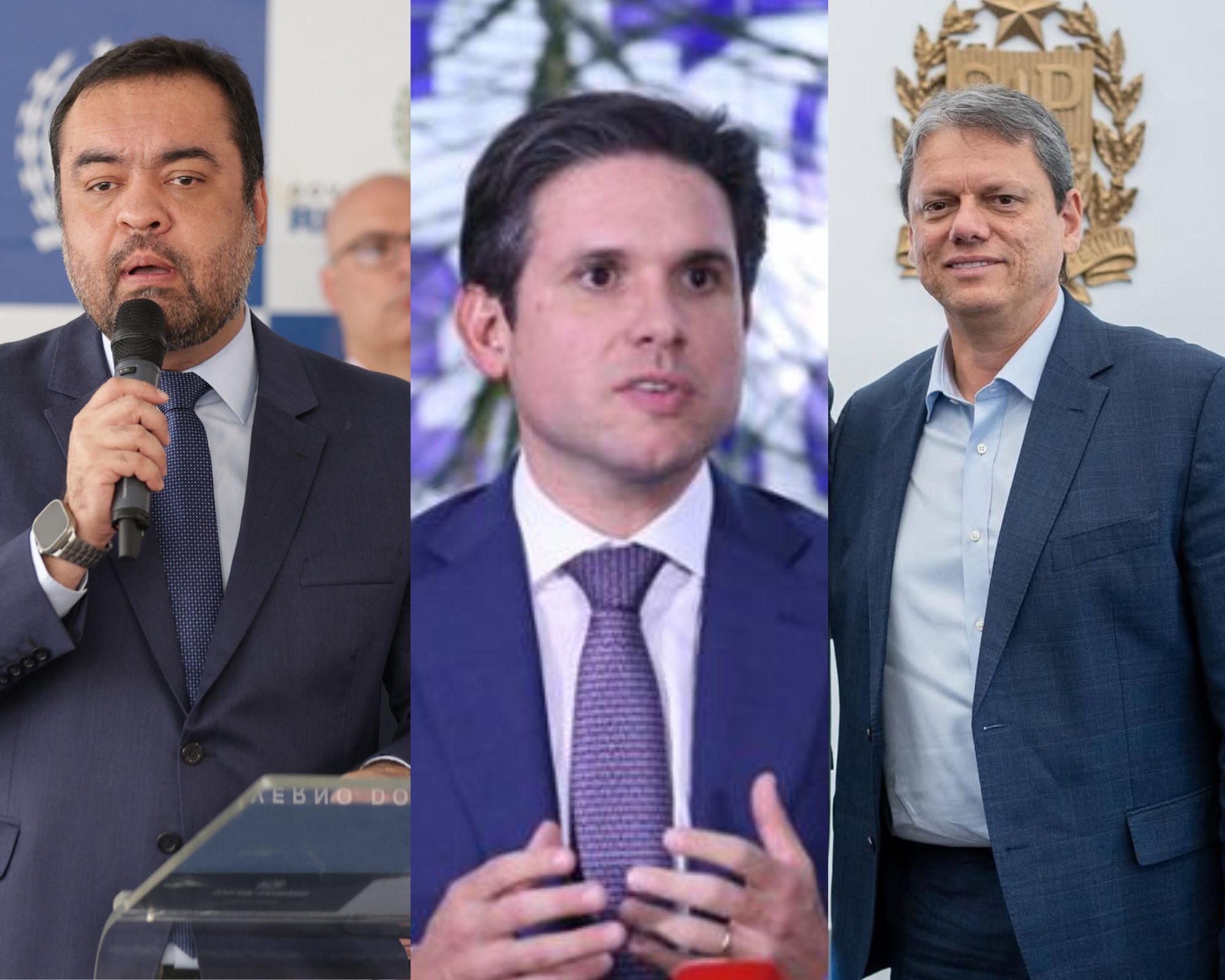 Castro, Motta e Tarcísio se encontram em cerimônia de batalhão paulista e enfatizam ações de combate ao crime