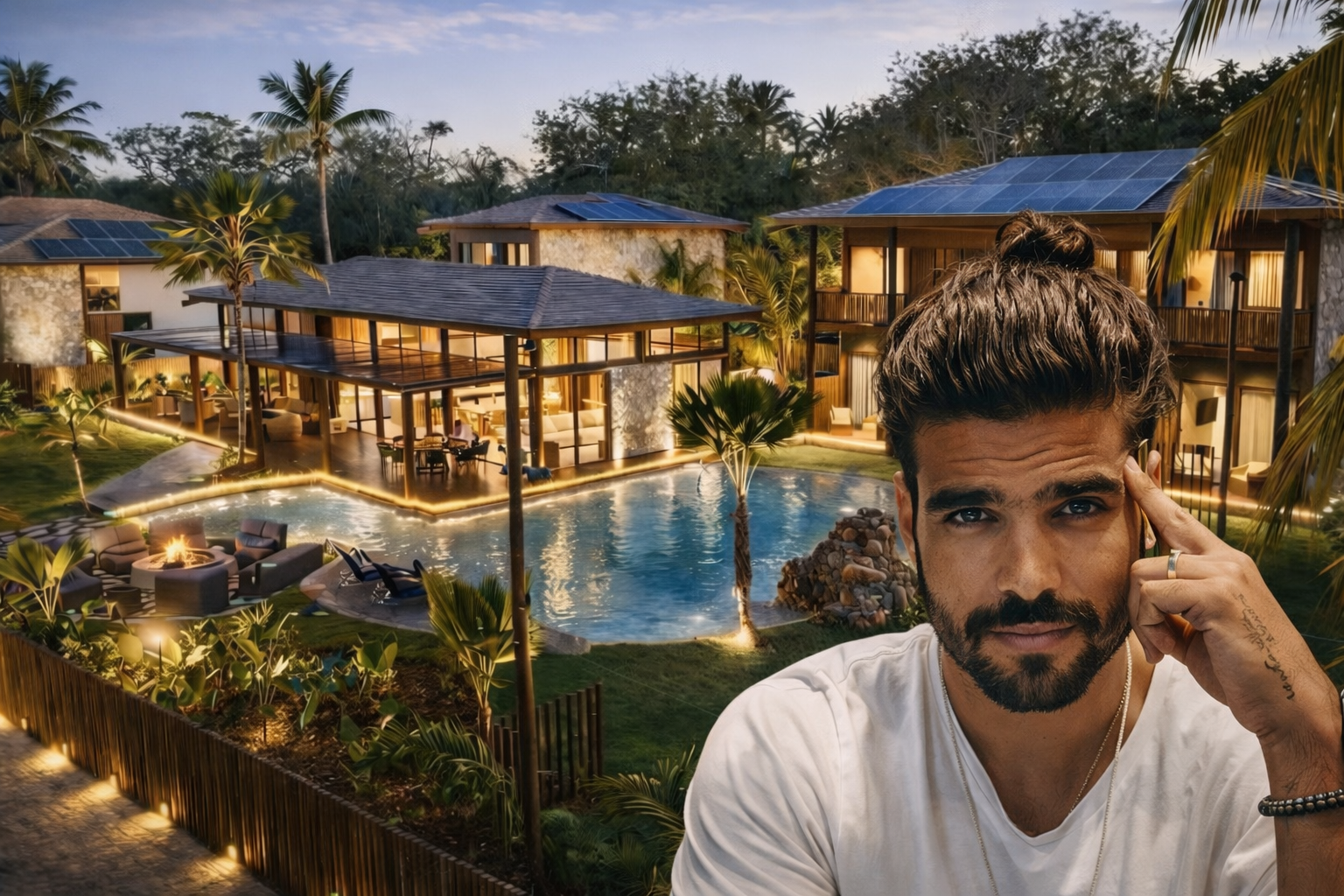 Caio Castro inaugura Mansão Real, pousada de luxo à beira-mar em Morro de São Paulo