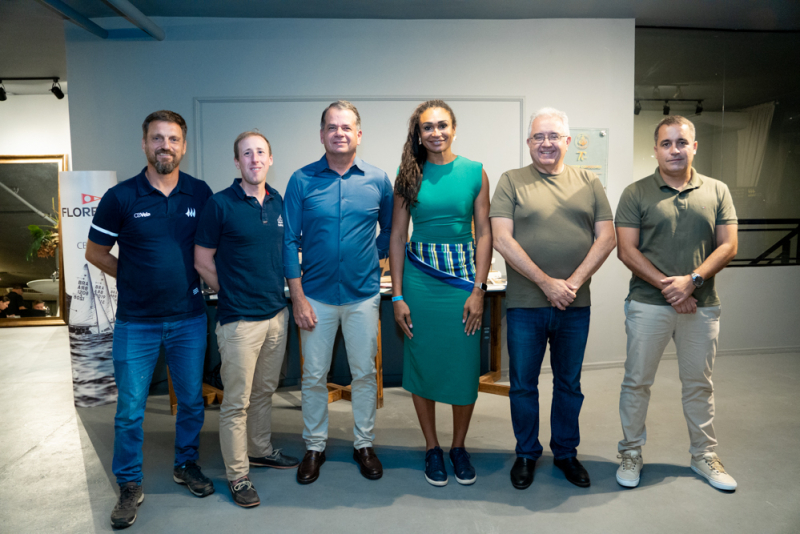 No Iate Clube de Fortaleza - Brindes ao Mar na recepção pré-abertura do Evento Teste do Mundial de Vela 2027