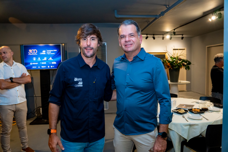 No Iate Clube de Fortaleza - Brindes ao Mar na recepção pré-abertura do Evento Teste do Mundial de Vela 2027
